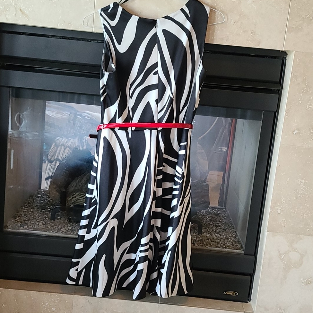 Zebra Pattern Dress - image 3